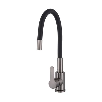 FLEX Konyhai csaptelep flexibilis csővel Gun Grey  színben